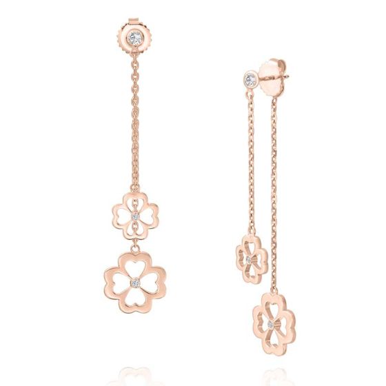 Gumuchian Kelly Mini 18k Two Tone Gold Diamond Dangle Earrings、mySite、hinf8tx79