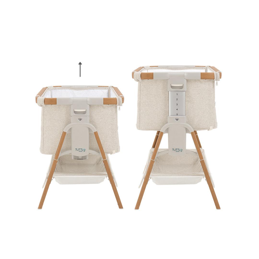  Tutti Bambini CoZee XL Bedside Crib & Cot - Scandinavian Walnut/Ecru、mySite、merchandisen