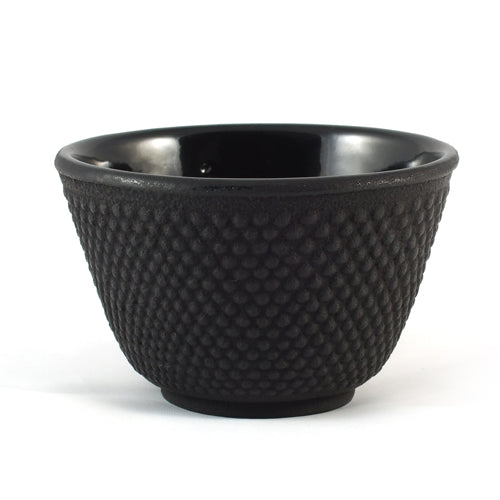 Iwachu Cast Iron Tea Cup with Arare Pattern - Black、mySite、topwebapps