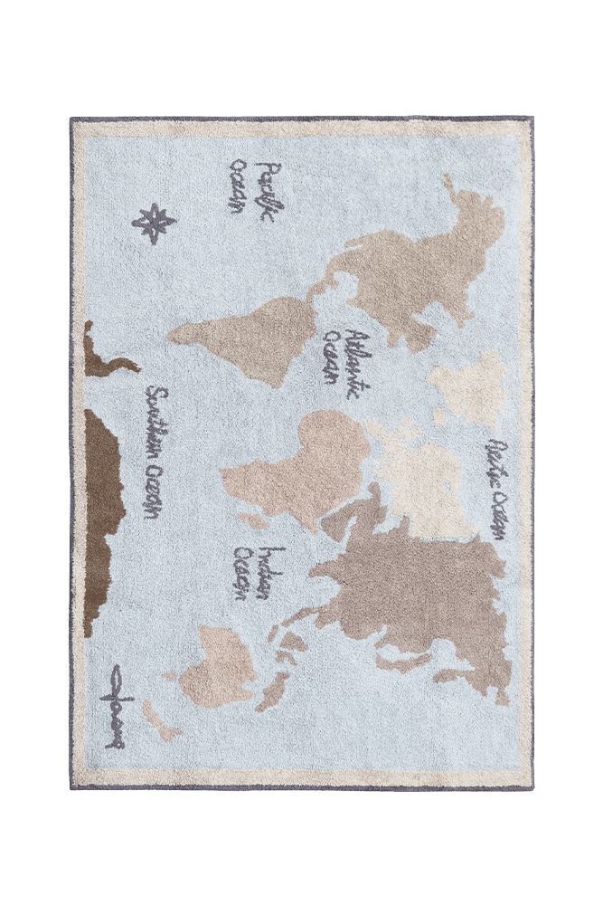 WASHABLE AREA RUG VINTAGE MAP、mySite、gigharbornorthrealestate