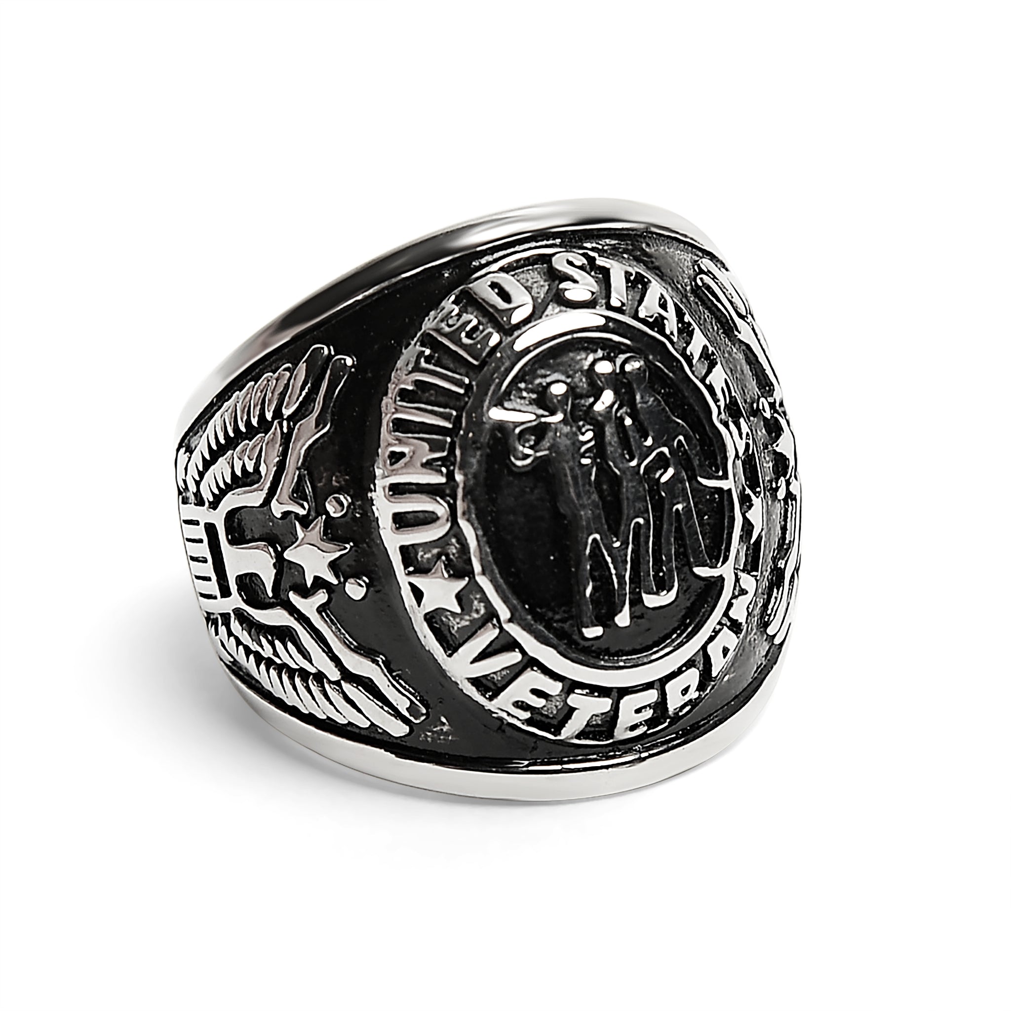 Stainless Steel United States Veterans Ring / MCR6001、mySite、dreamappss