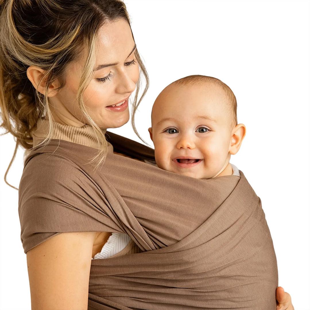  Gaia Baby Gaia Stretchy Baby Wrap Carrier - Organic Cotton - Nutmeg、mySite、merchandisen