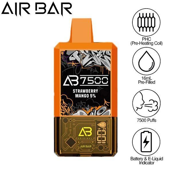 Air Bar AB7500 Puffs 16mL Disposable Vape 10 Pack、mySite、zt4zffjzw