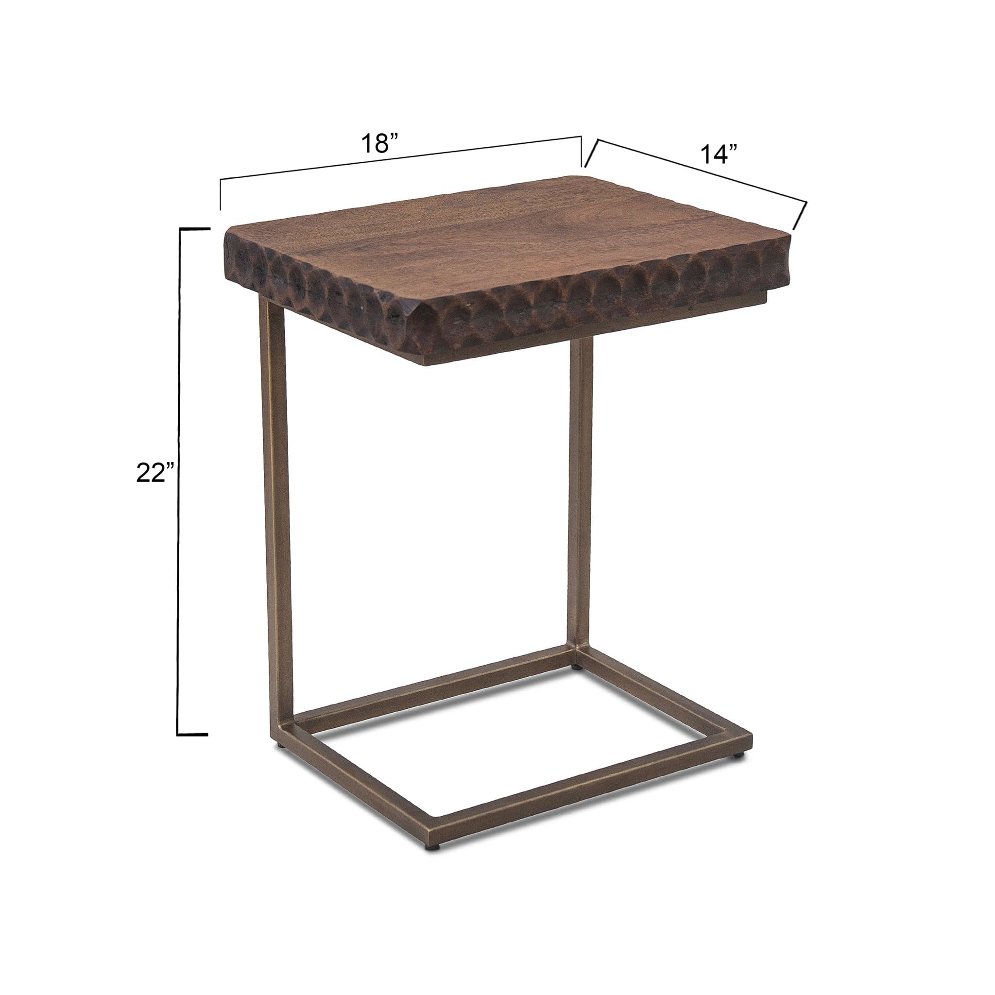 Vallarta 24 Modern Carved Side Table、mySite、neckold