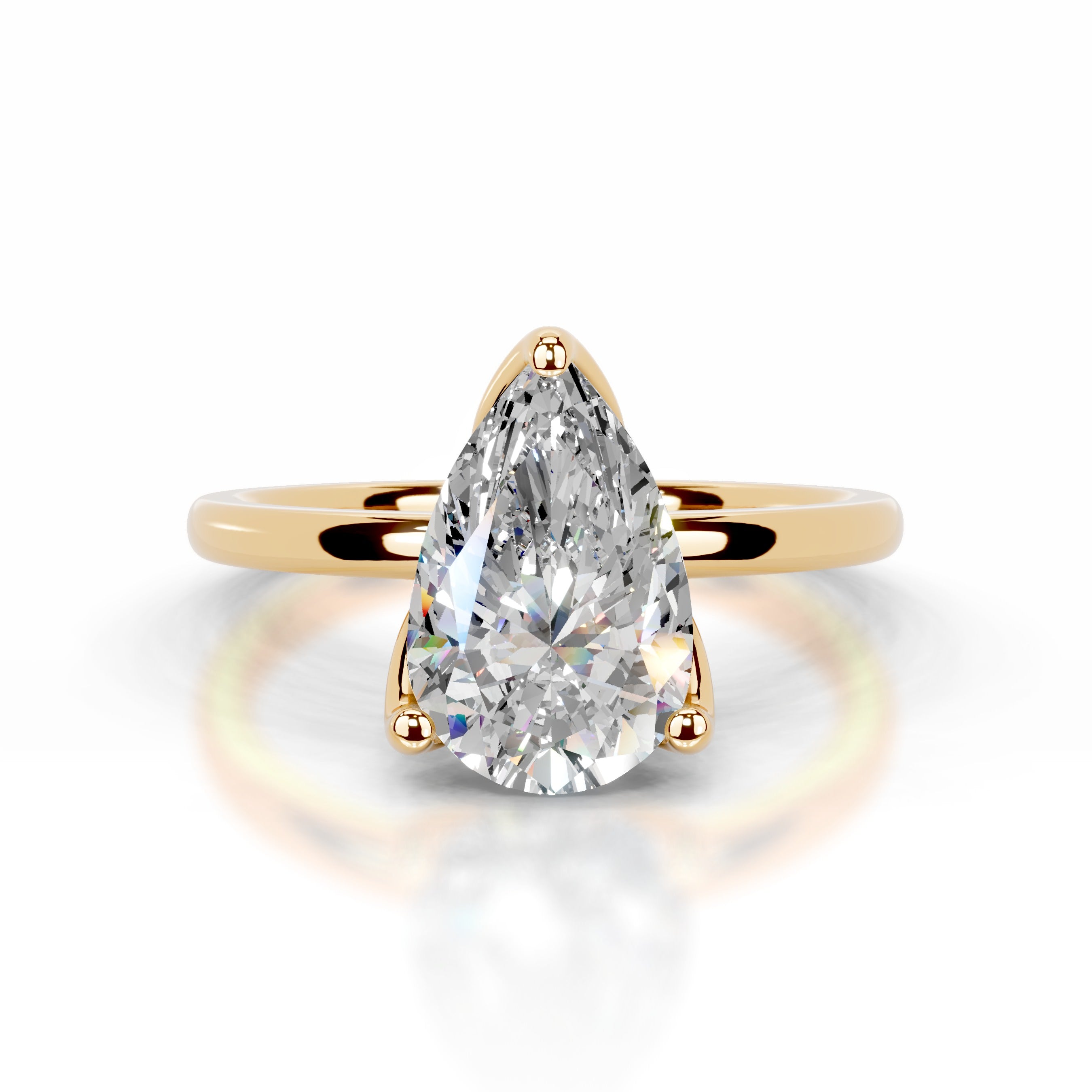 Phoenix Moissanite Ring - 18K Yellow Gold、mySite、hinf8tx79