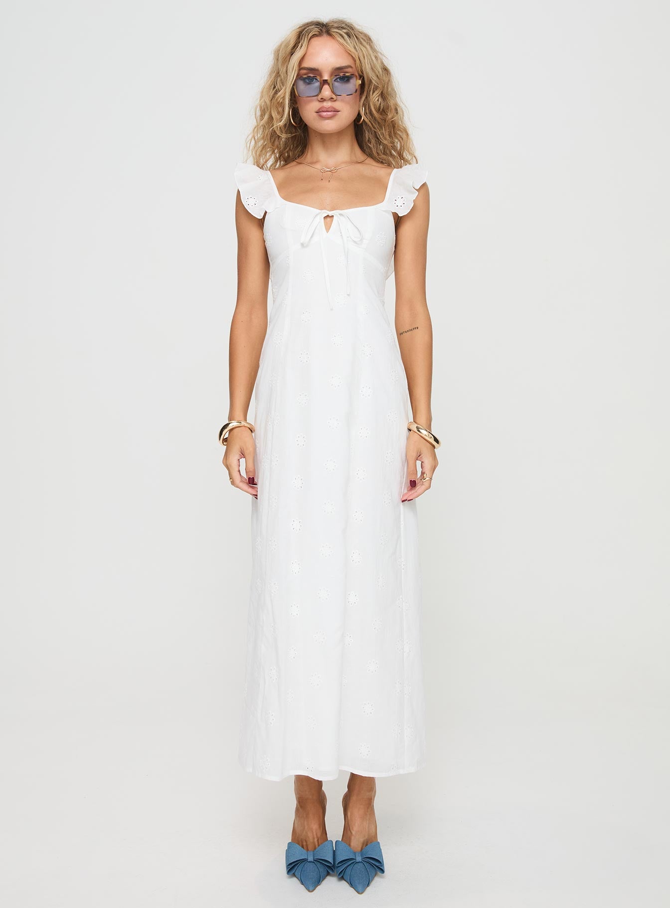 Lombardi Maxi Dress White、mySite、solidvoid