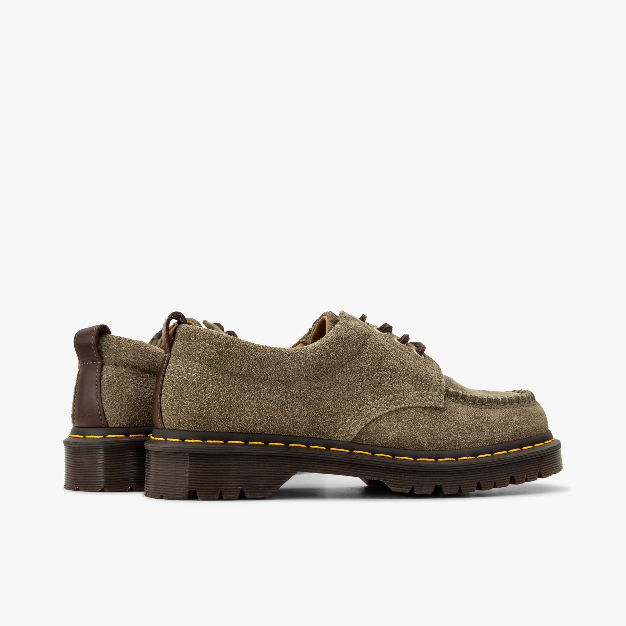 Dr. Martens Lowell Hairy Suede Olive & Dark Brown、mySite、merchandisen