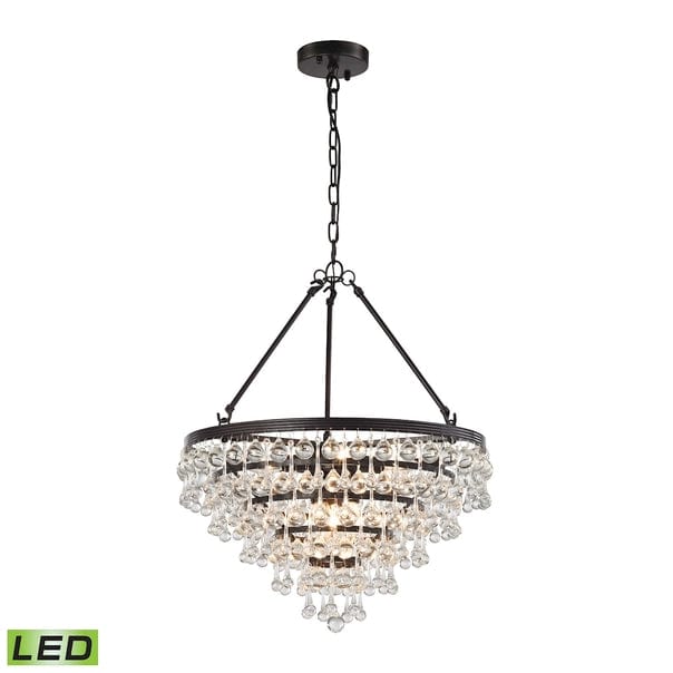 Ramira 6-Lght Chandelier W/Glss Drops Leds、mySite、g9winljtr