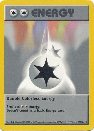 Double Colorless Energy (96/102) Base Set Shadowless Unlimited、mySite、waistdrama