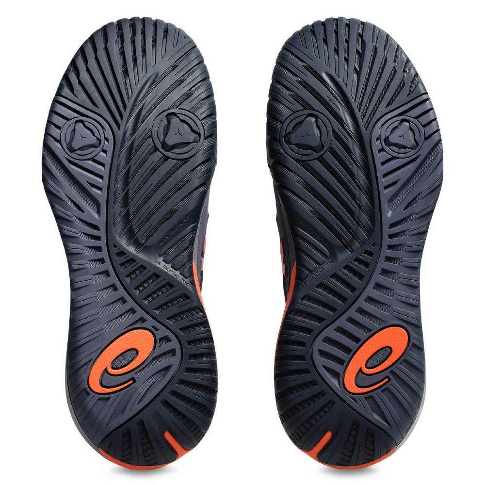 Asics Gel Resolution X Wide Men's Tennis Shoe (Greyish Purple/Nova Orange)