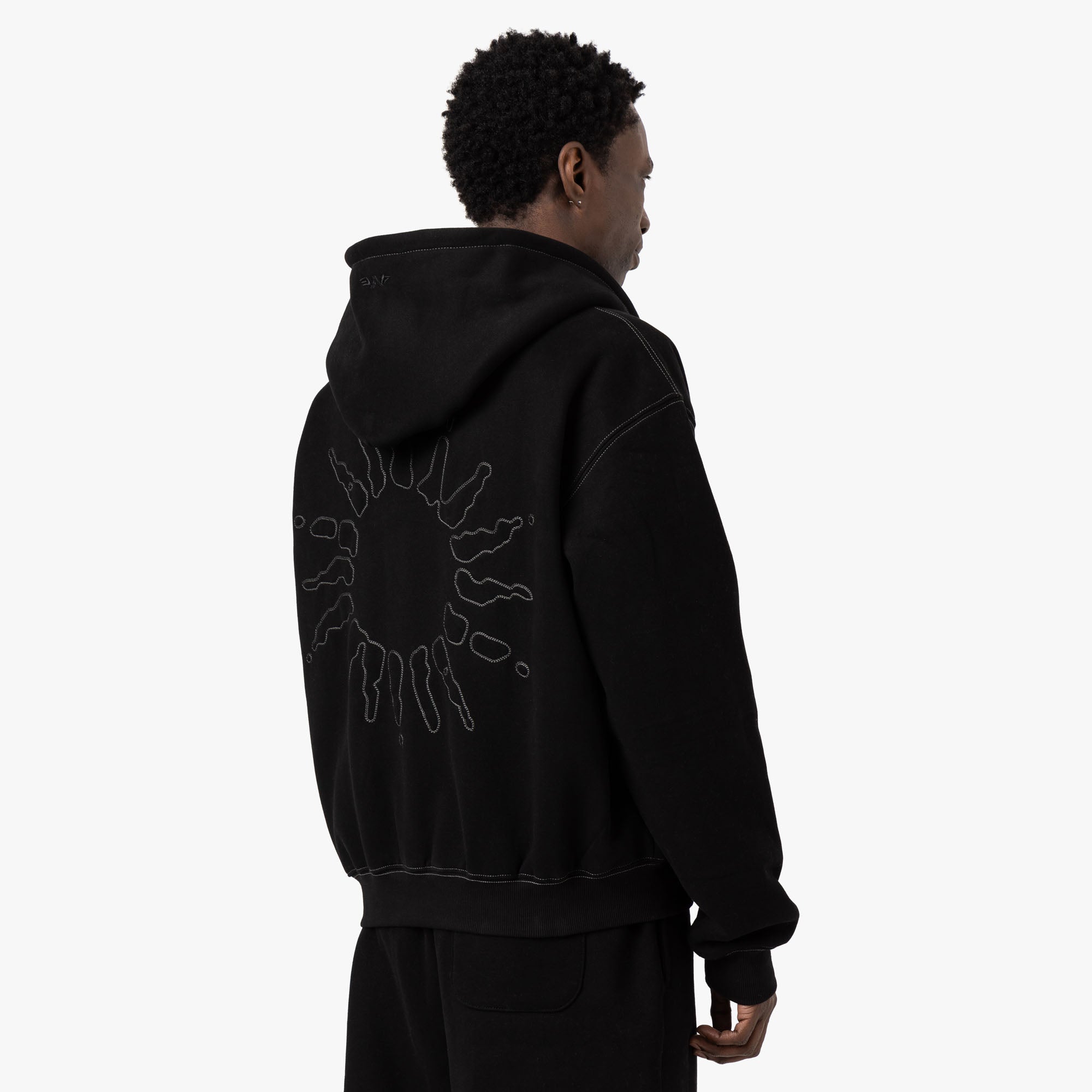  4YE Signature Zip Hoodie / Black / Grey、mySite、merchandisen