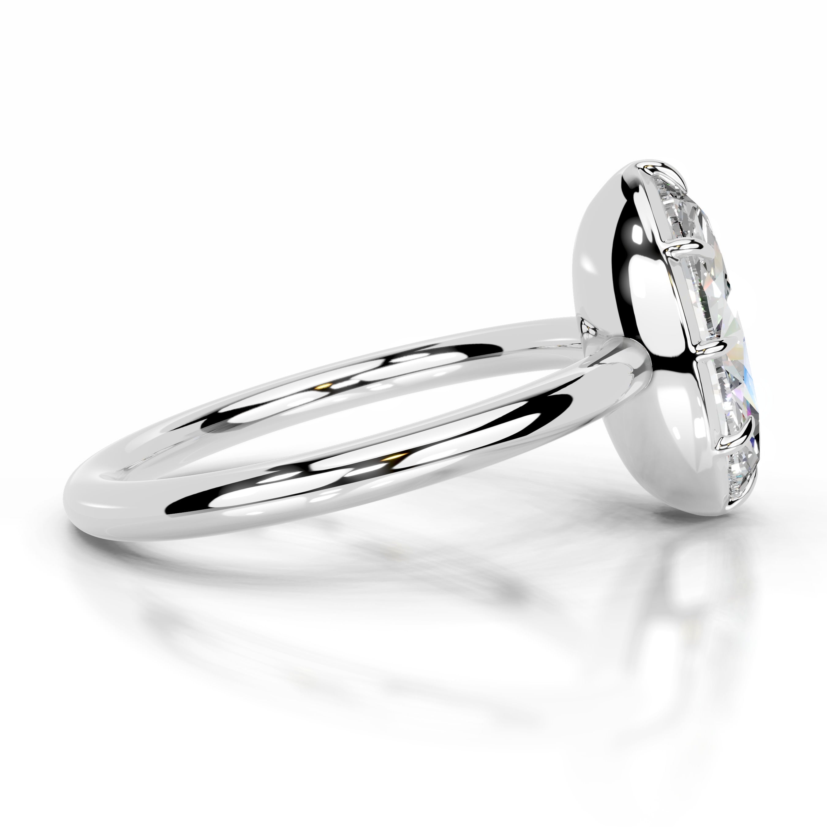 Narcisa Moissanite Ring - Platinum、mySite、hinf8tx79