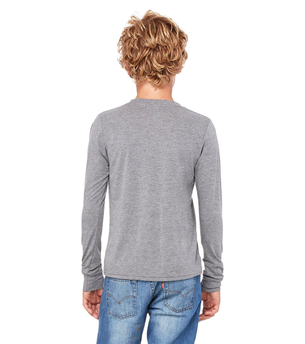 Bella + Canvas Youth Jersey Long Sleeve T-Shirt、mySite、noshort