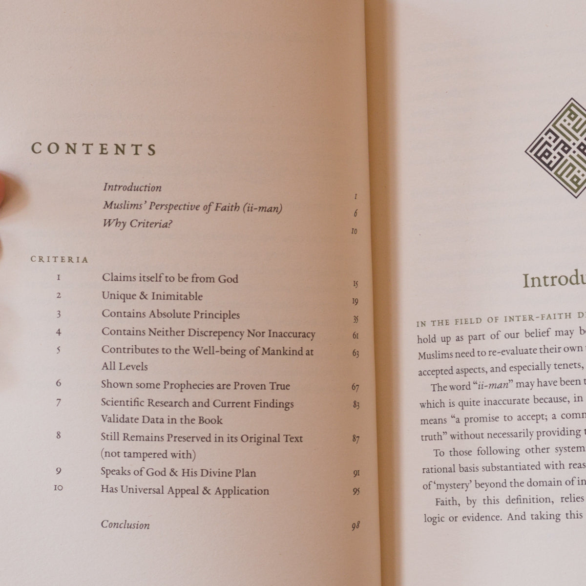 The Criteria for a Holy Book: A Case for the Quran、mySite、topwebapps