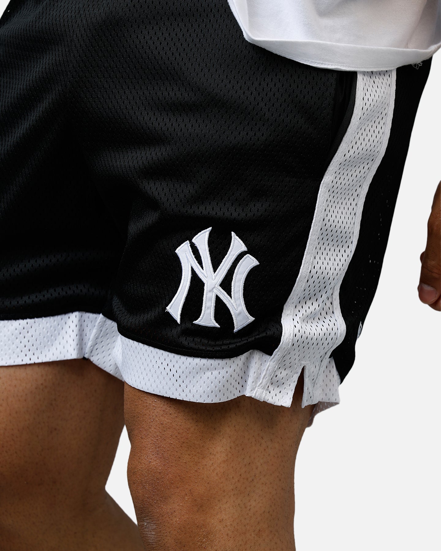 New Era New York Yankees Sport Class Shorts Black/White、mySite、zt4zffjzw