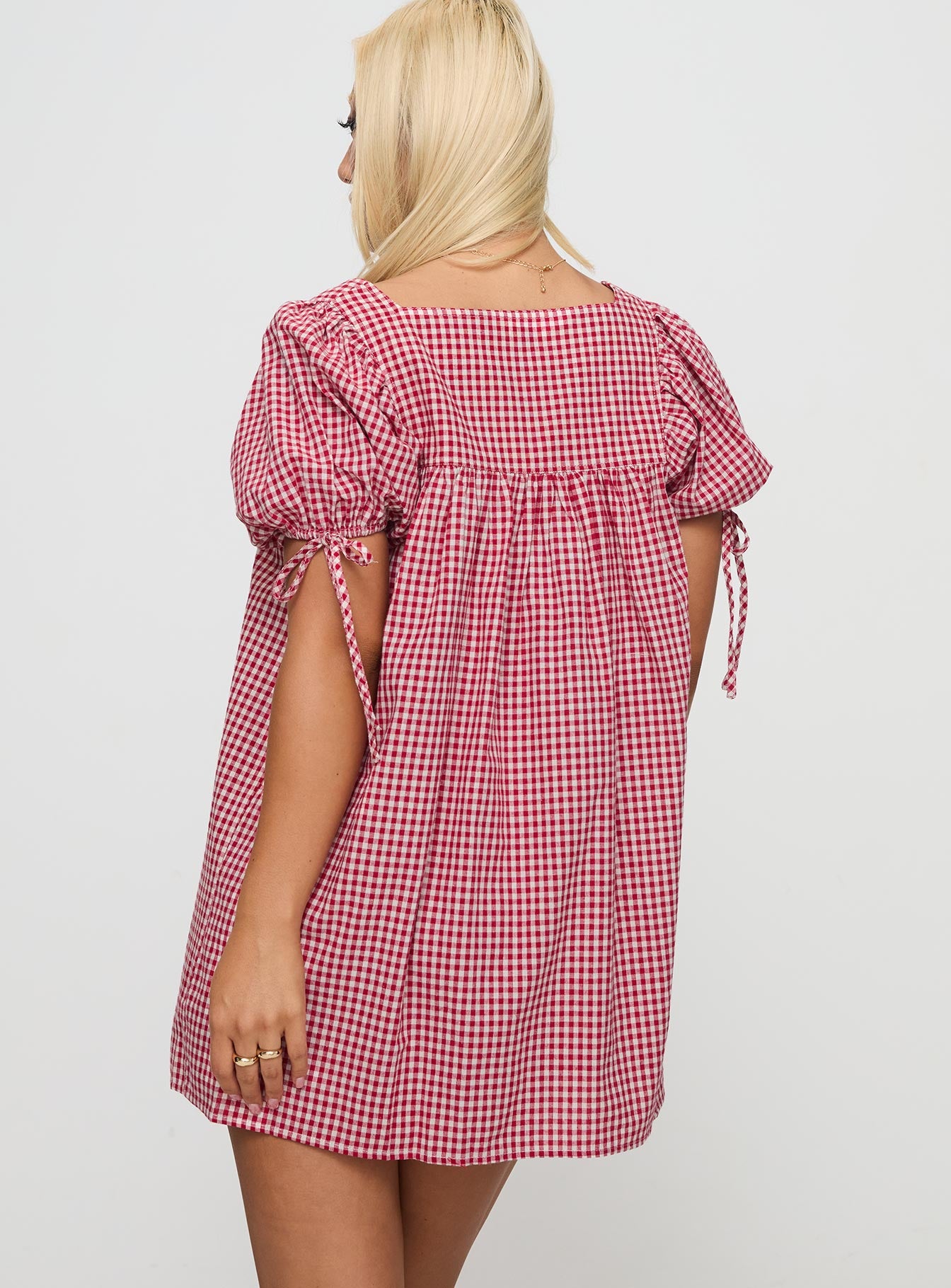 Lilibet Mini Dress Red Gingham、mySite、solidvoid