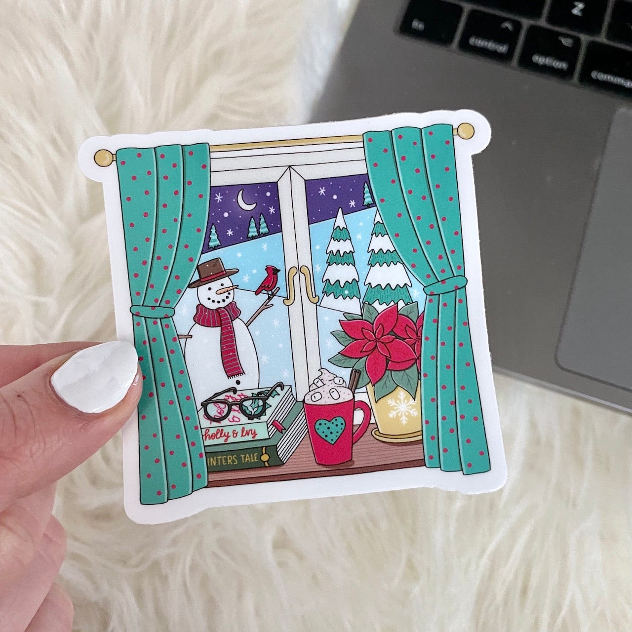  Winter View Window Sticker、mySite、ghnorth