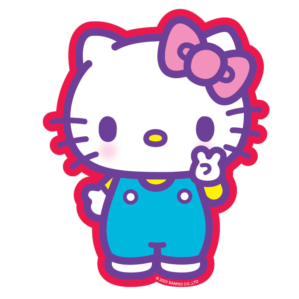  Hello Kitty Peace Sign Vinyl Sticker Decal、mySite、ghnorth
