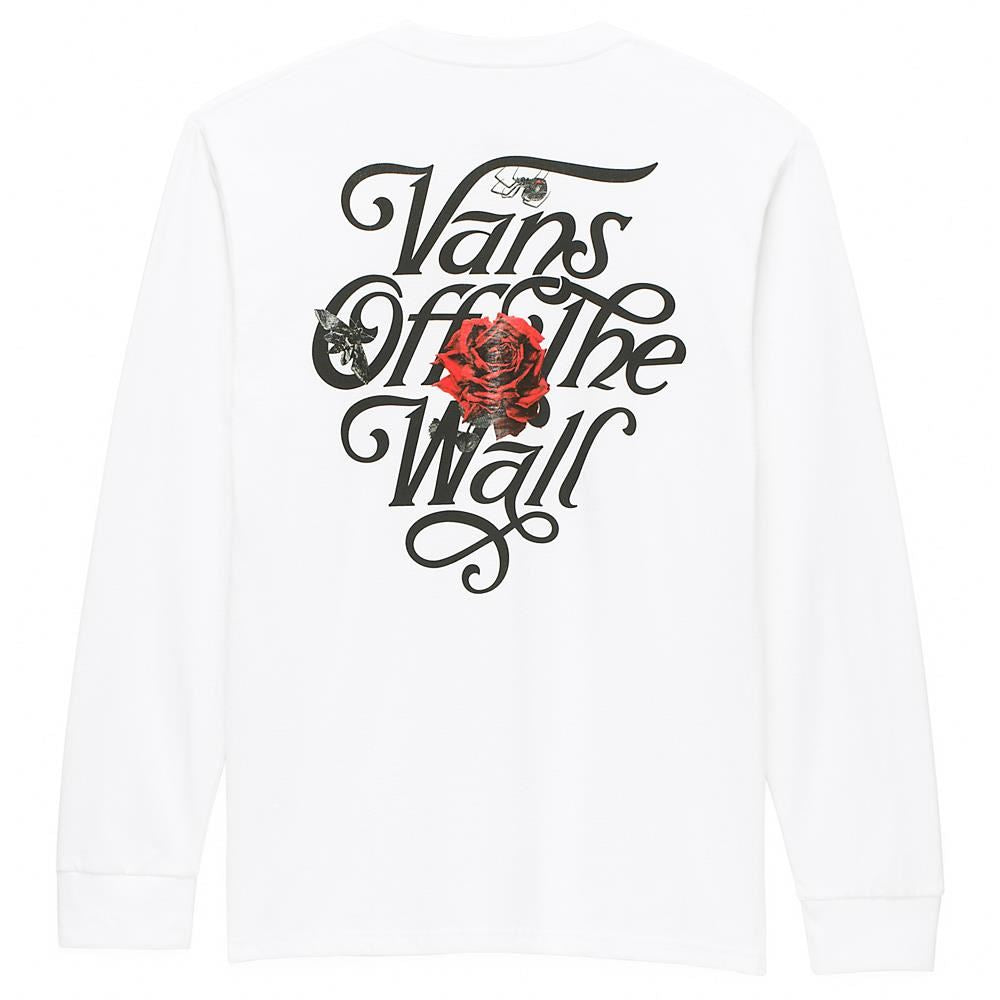  Vans Composite Rose Long Sleeve T-shirt - White、mySite、merchandisen