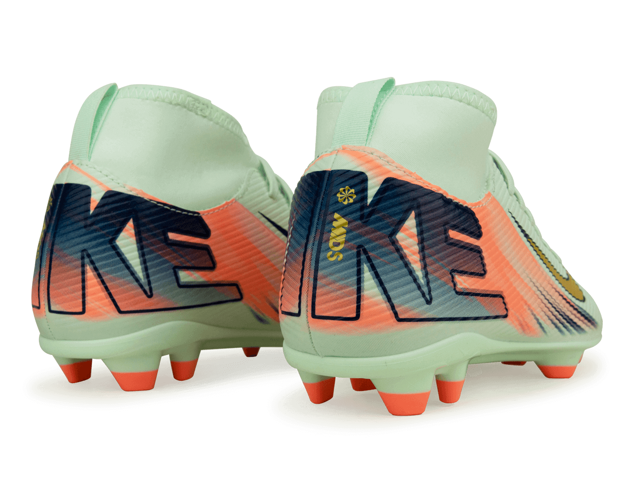 Nike Kids Zoom Mercurial Superfly 10 Club MDS 009 FG/MG Barely Green/Metallic Gold、mySite、noshort