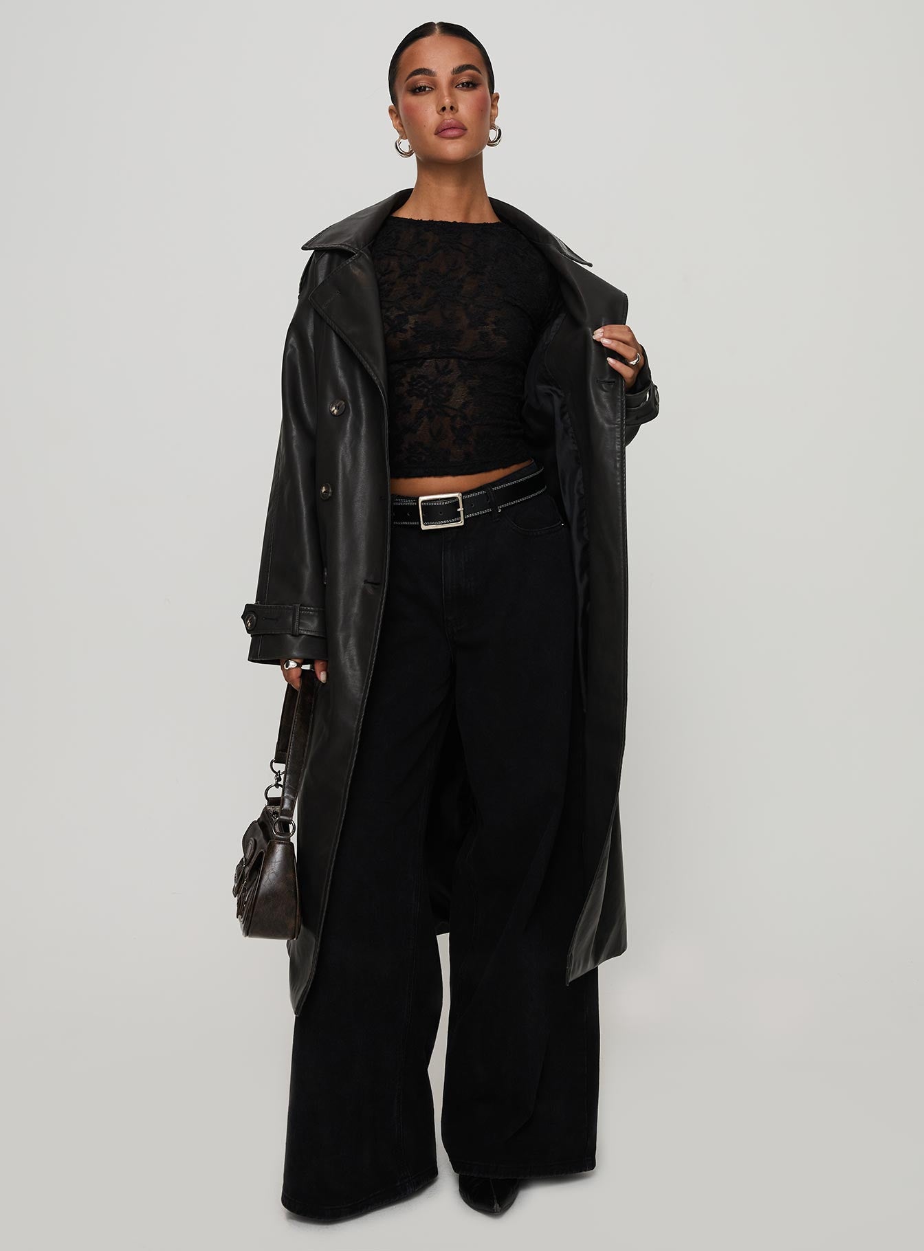 Day To Night Faux Leather Jacket Washed Black、mySite、solidvoid