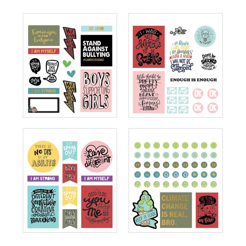  Planner Stickers Book - Hustle for Justice Minis、mySite、ghnorth