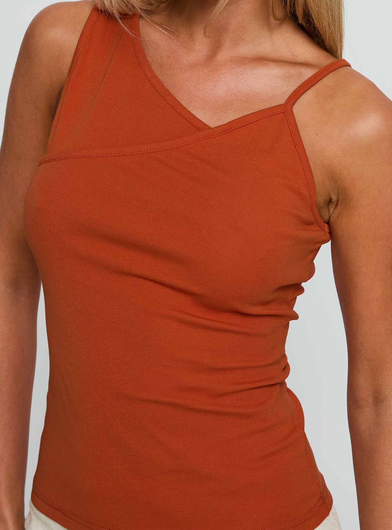 Amarante Sleeveless Top Orange、mySite、solidvoid