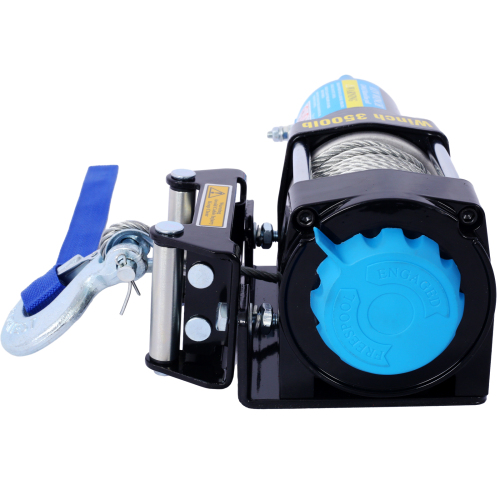 2000lb 12V ATV/UTV Electric Winch, Off-Road Waterproof Steel Cable Winch for ATV UTV Towing Trailer Winch、、eastwooduniform