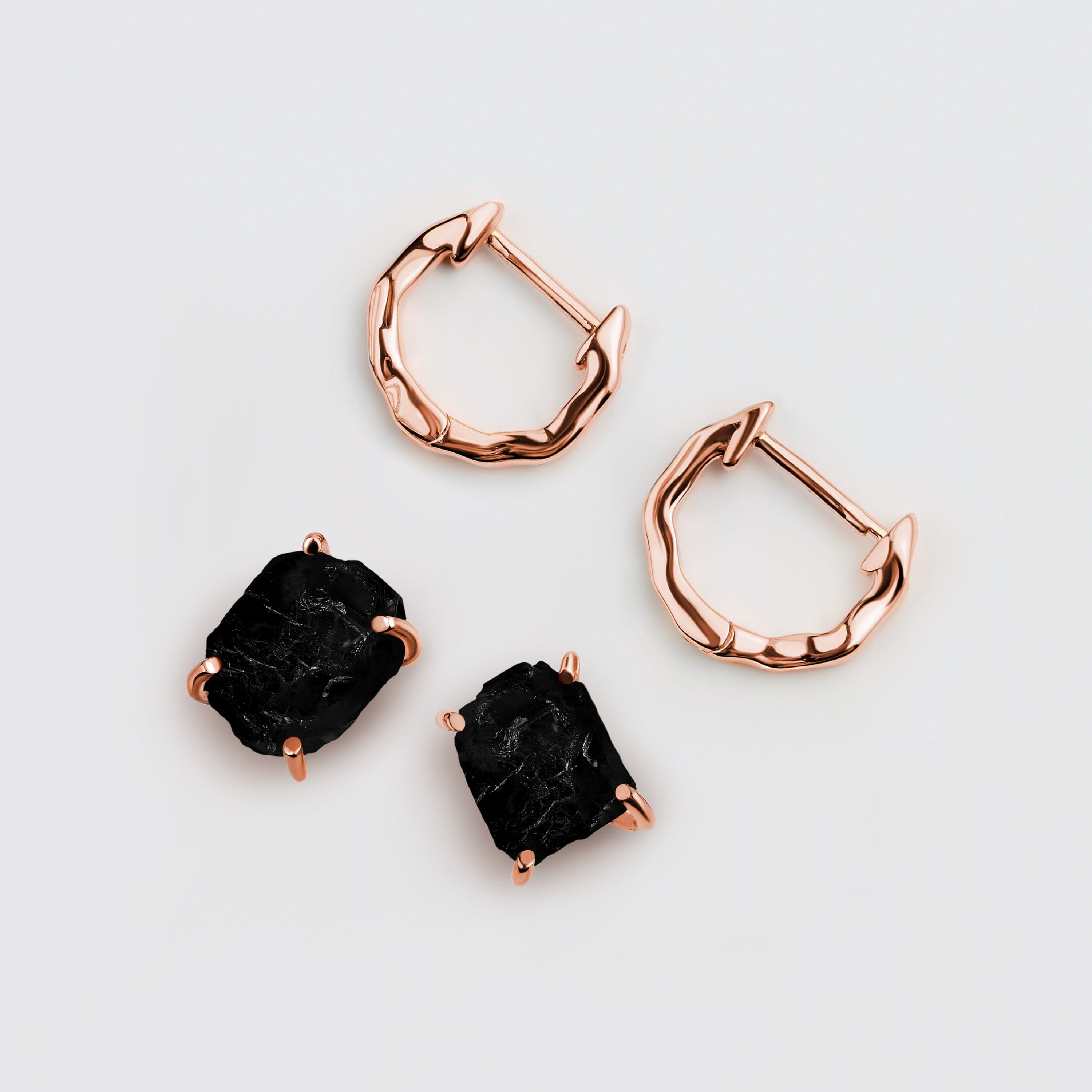 Black Obsidian Hoop Earring Set - Pure Power、mySite、hinf8tx79