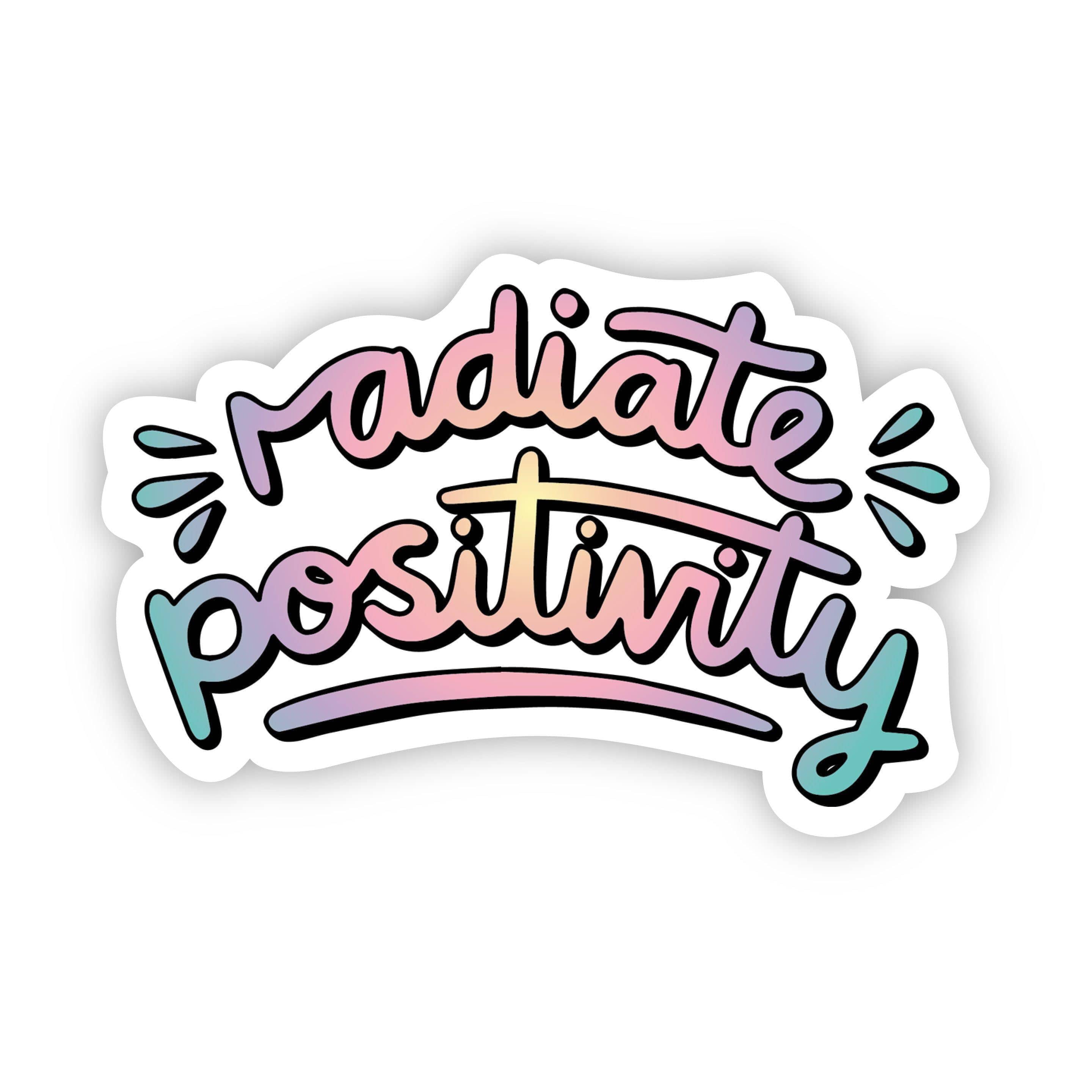  Radiate Positivity Multi Color Aesthetic Sticker、mySite、elrpsem3k