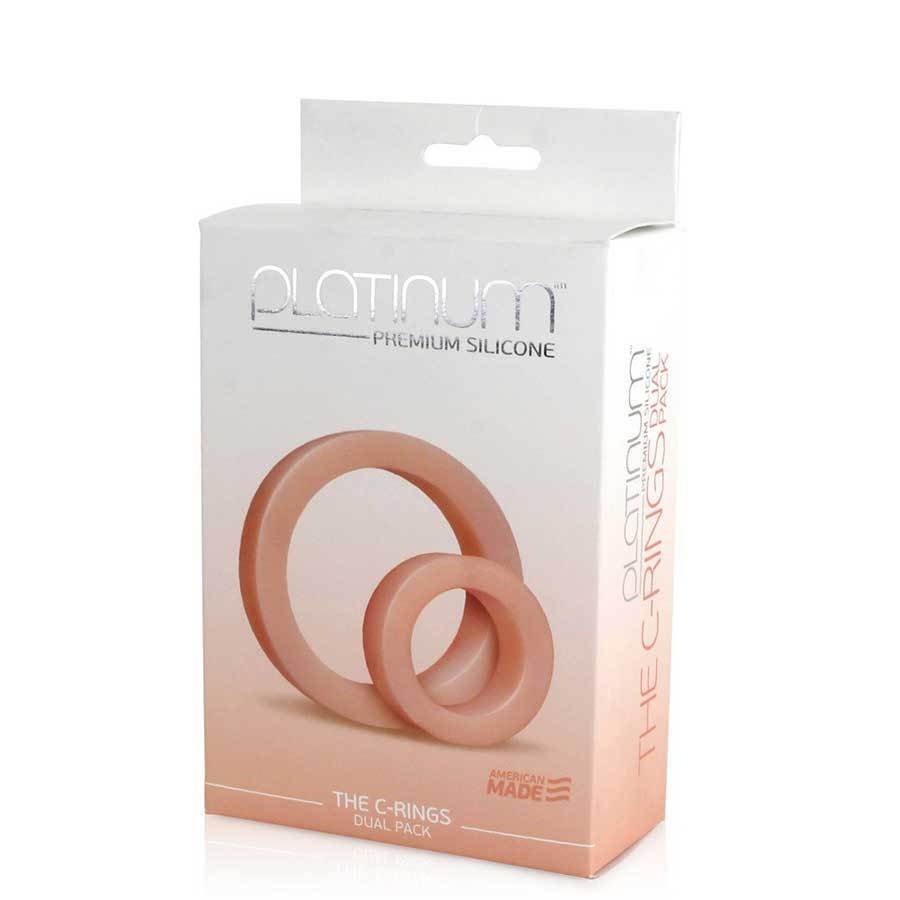 The C-Rings Platinum Premium Silicone Tan Cock Ring Set by Doc Johnson、mySite、bottomscart