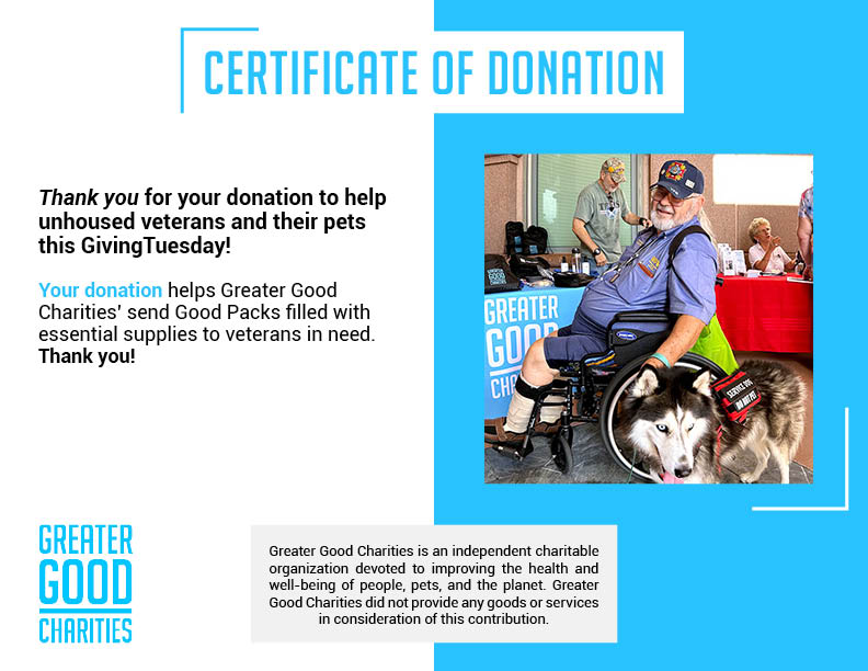 GivingTuesday: Send Essential Supplies to Homeless Veterans、mySite、camillekostekn