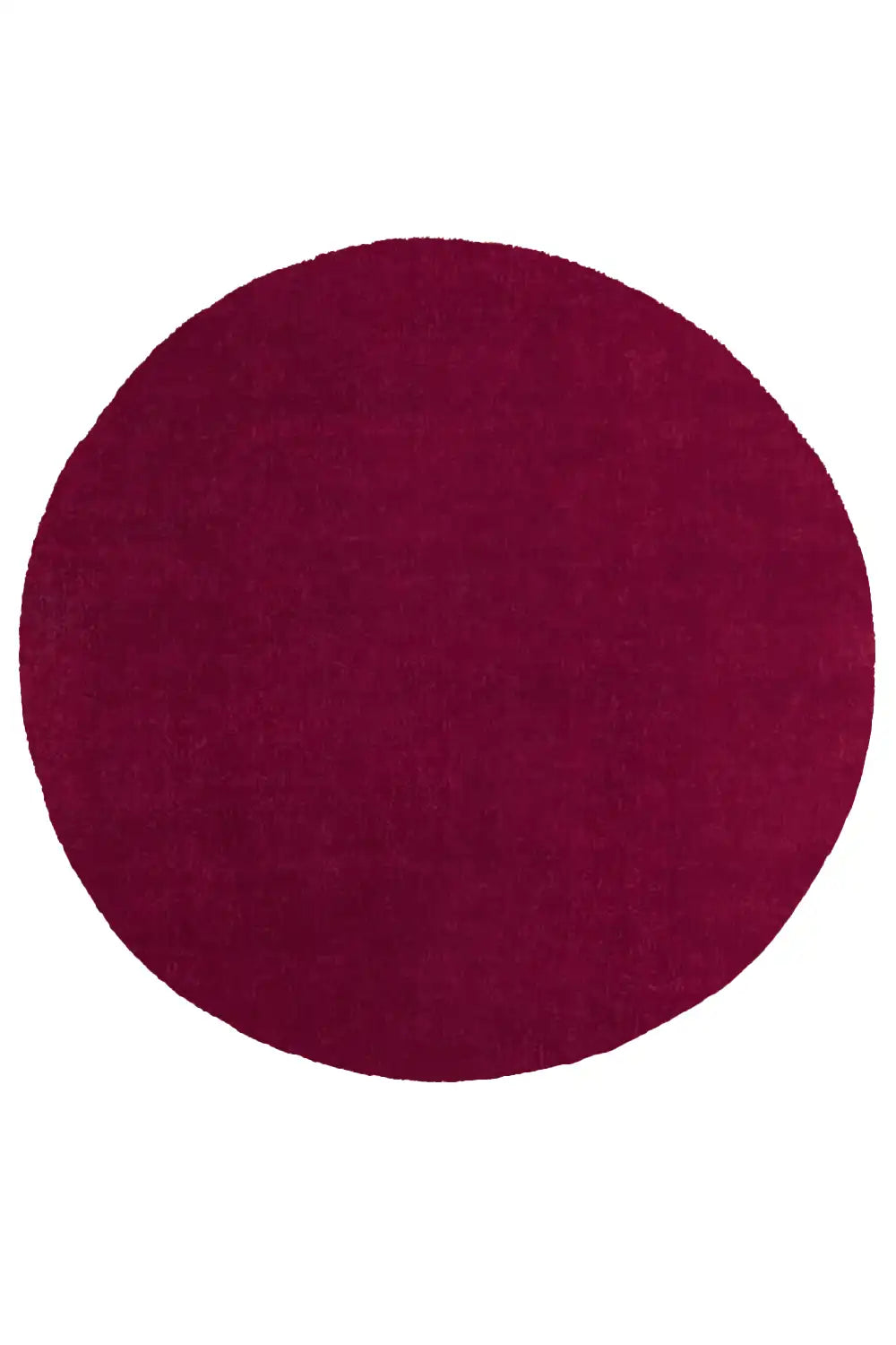 Solid Burgundy Round Hand Tufted Wool Rug、mySite、gigharbornorthrealestate