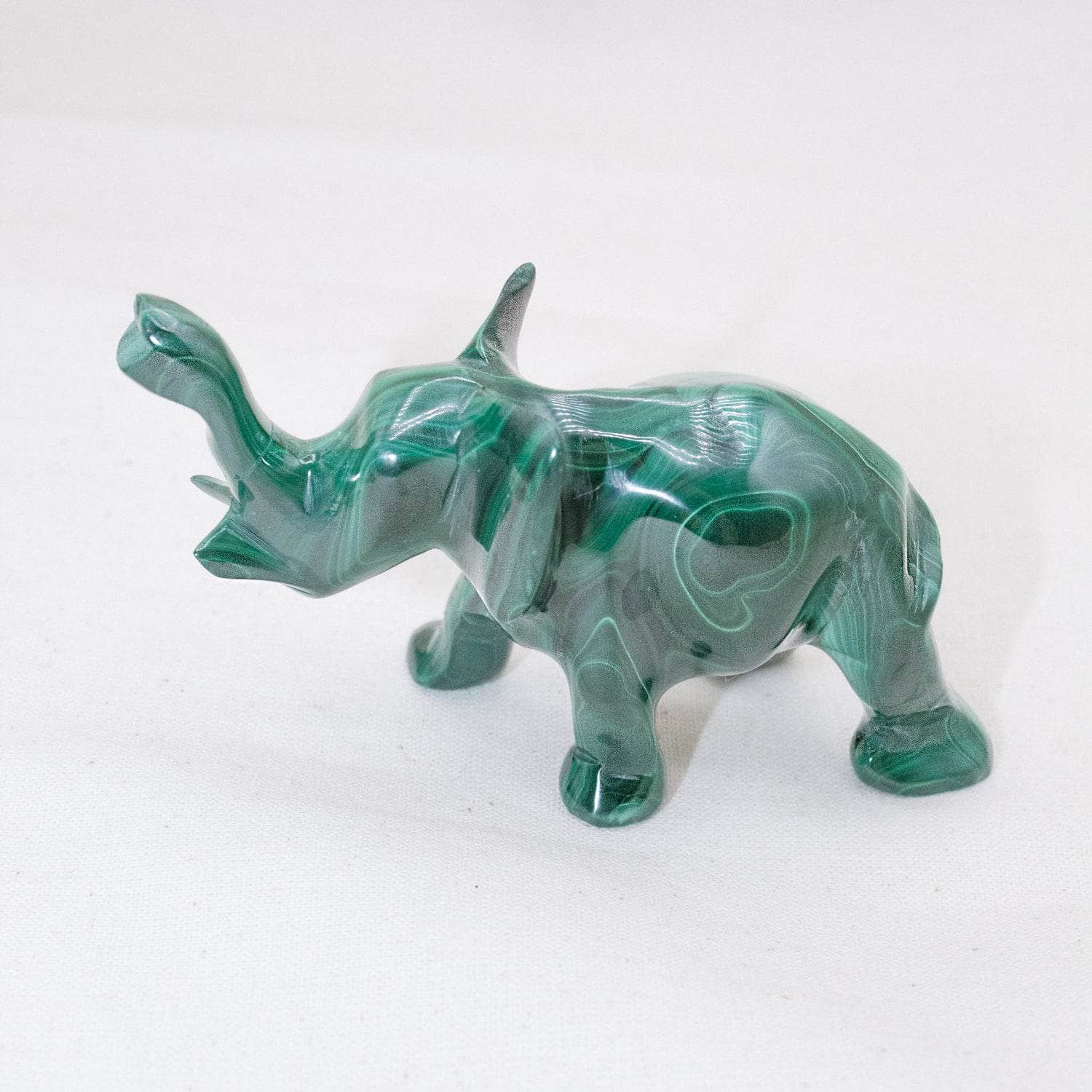 Genuine Malachite Elephants - Hand Carved - 1 of a Kind、mySite、hinf8tx79