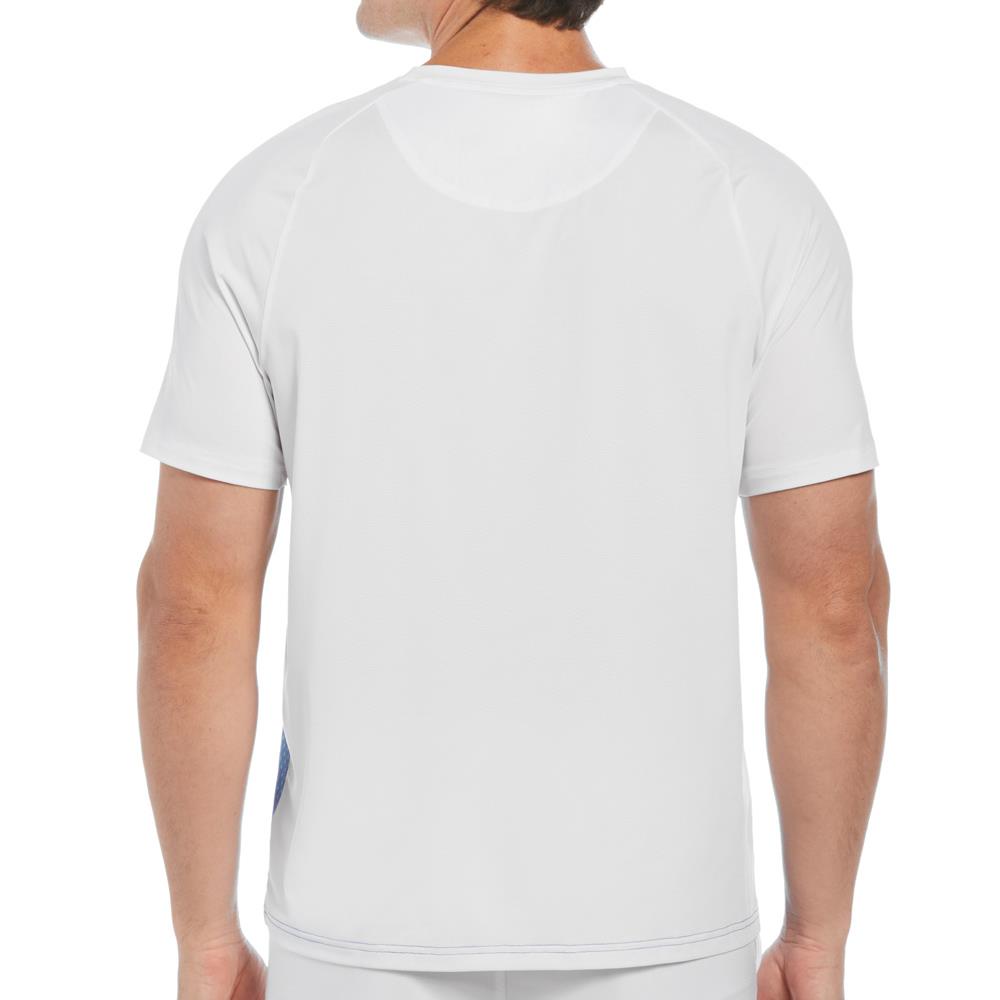 Penguin Men's Performance Ombre Tee - Bright White/Blue
