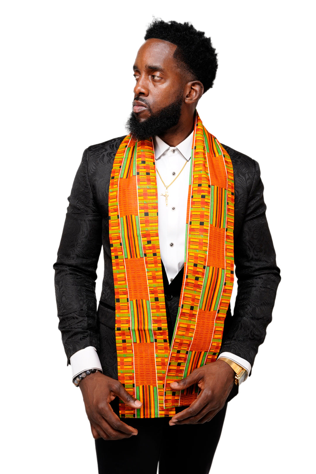 Sikadwa Kente African Print Sash-DP0795S、mySite、solidvoid