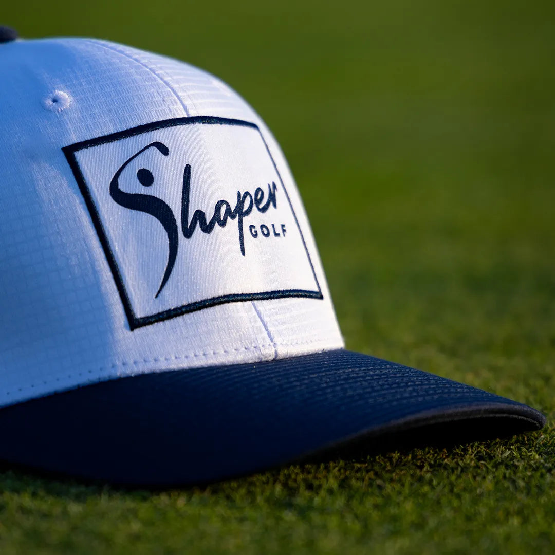 Shaper Golf Rectangle Patch Snapback - White/Navy、mySite、i-lightchina