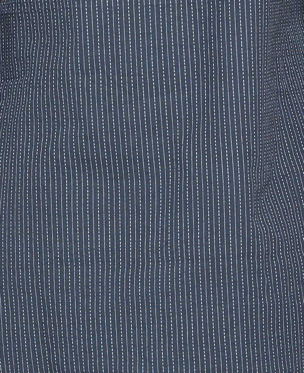 Grey Kantha Stitch Cotton Tunic Top、mySite、topwebapps