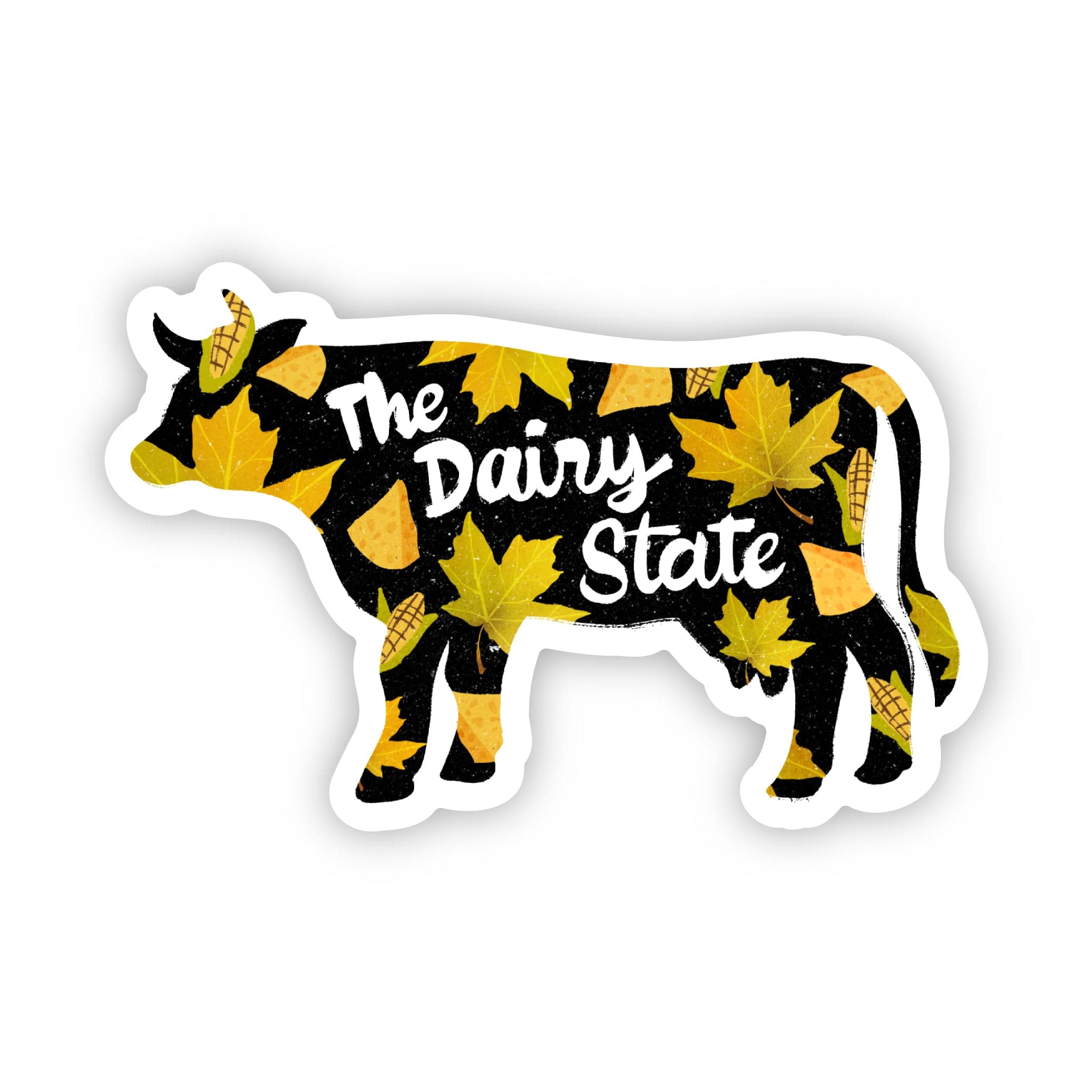  The Dairy State Wisconsin Cow Sticker、mySite、elrpsem3k