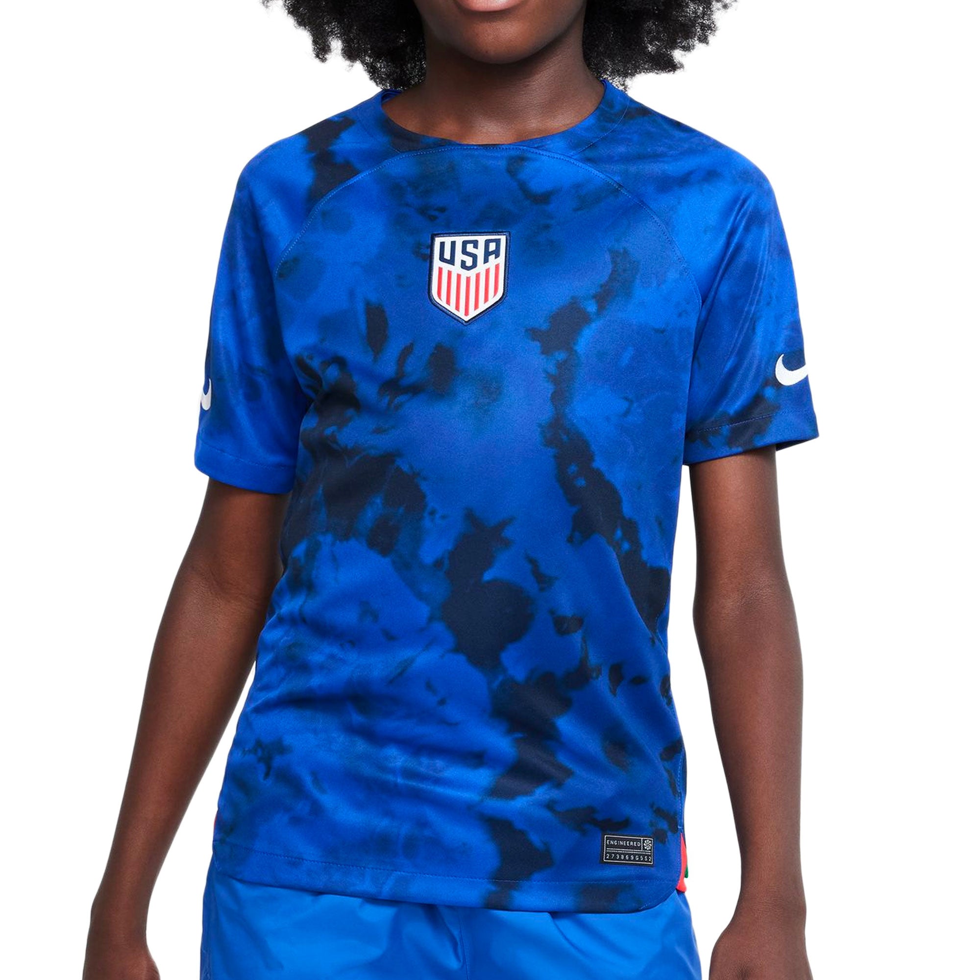 Nike Kids USA 2022/23 Away Jersey Bright Blue/White、mySite、noshort