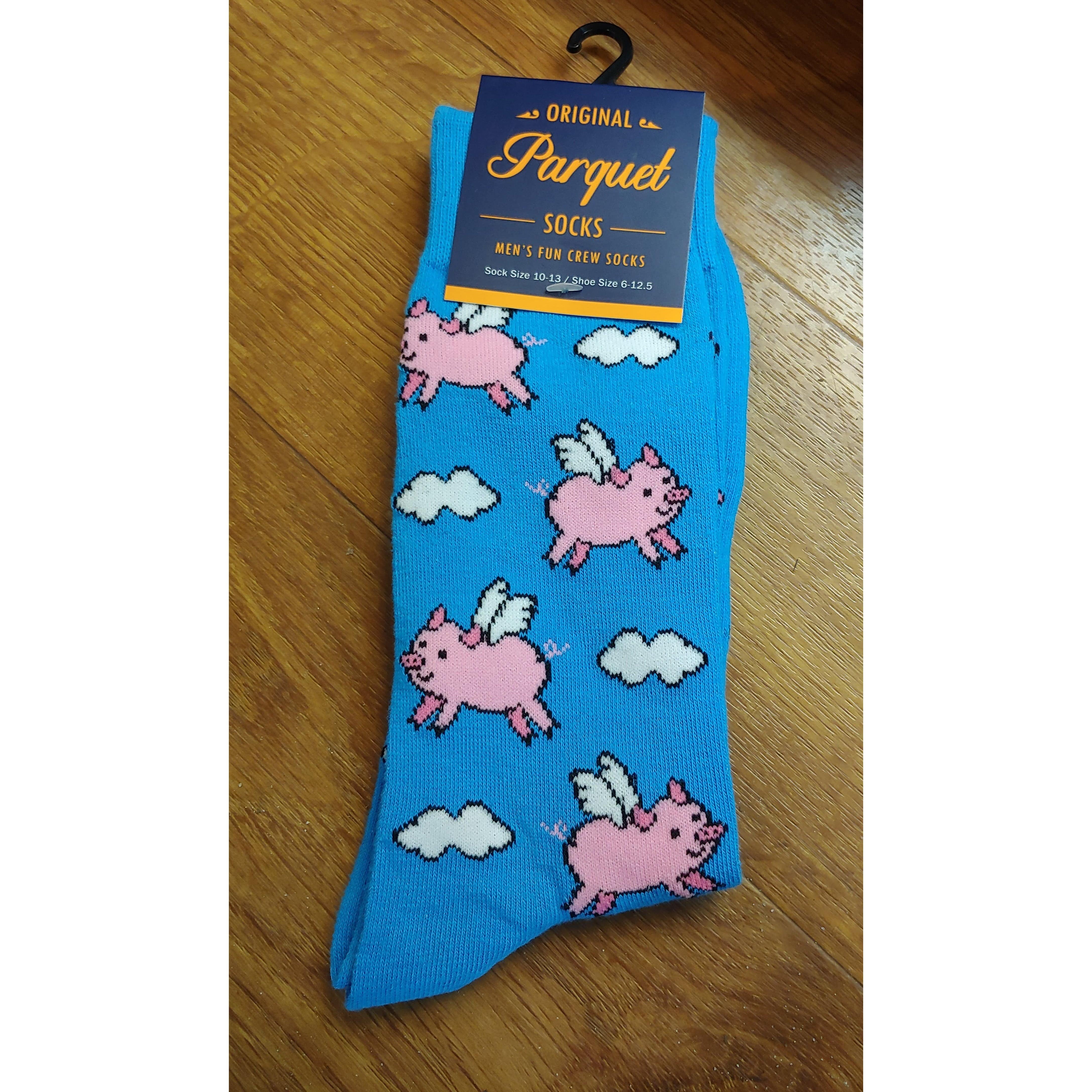 Men's Crew Socks-Pigs, Police, Camo, Dogs, CUTE!、mySite、g9winljtr