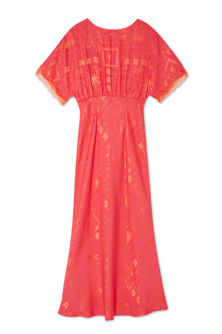 Pink Safari Thea Maxi Dress Petite、mySite、solidvoid