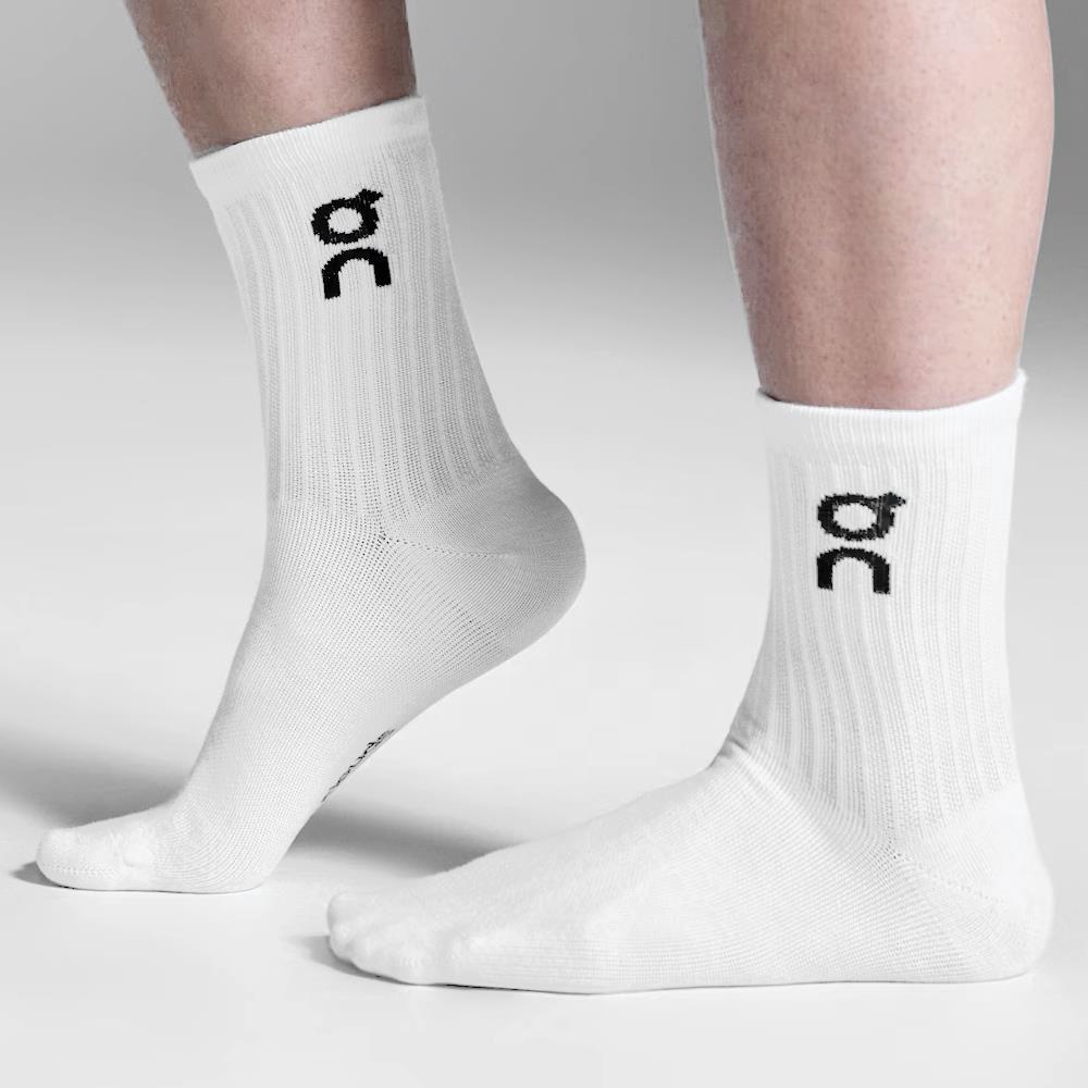 On Logo High 3 Pack Socks - White、mySite、neckold