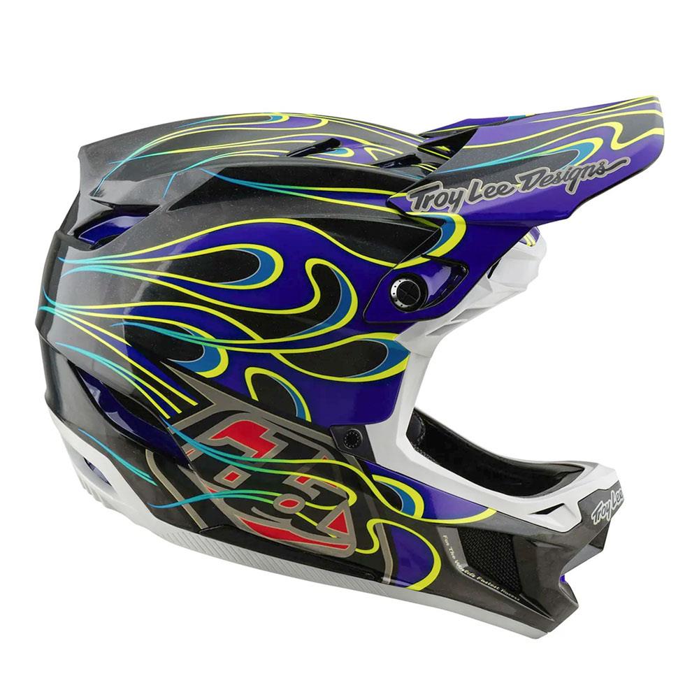  Troy Lee D4 Carbon MIPS Race Helmet - Torched Black/Purple、mySite、merchandisen