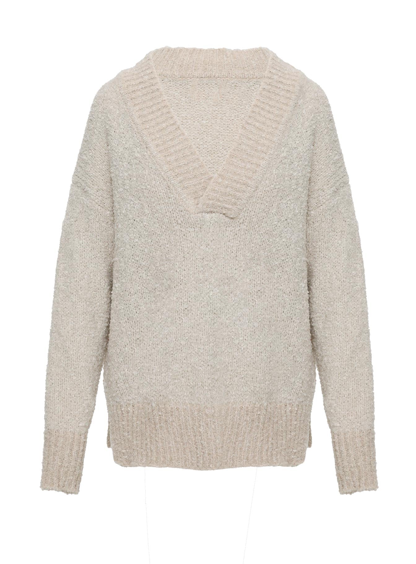 Mich Knit Sweater Beige、mySite、solidvoid