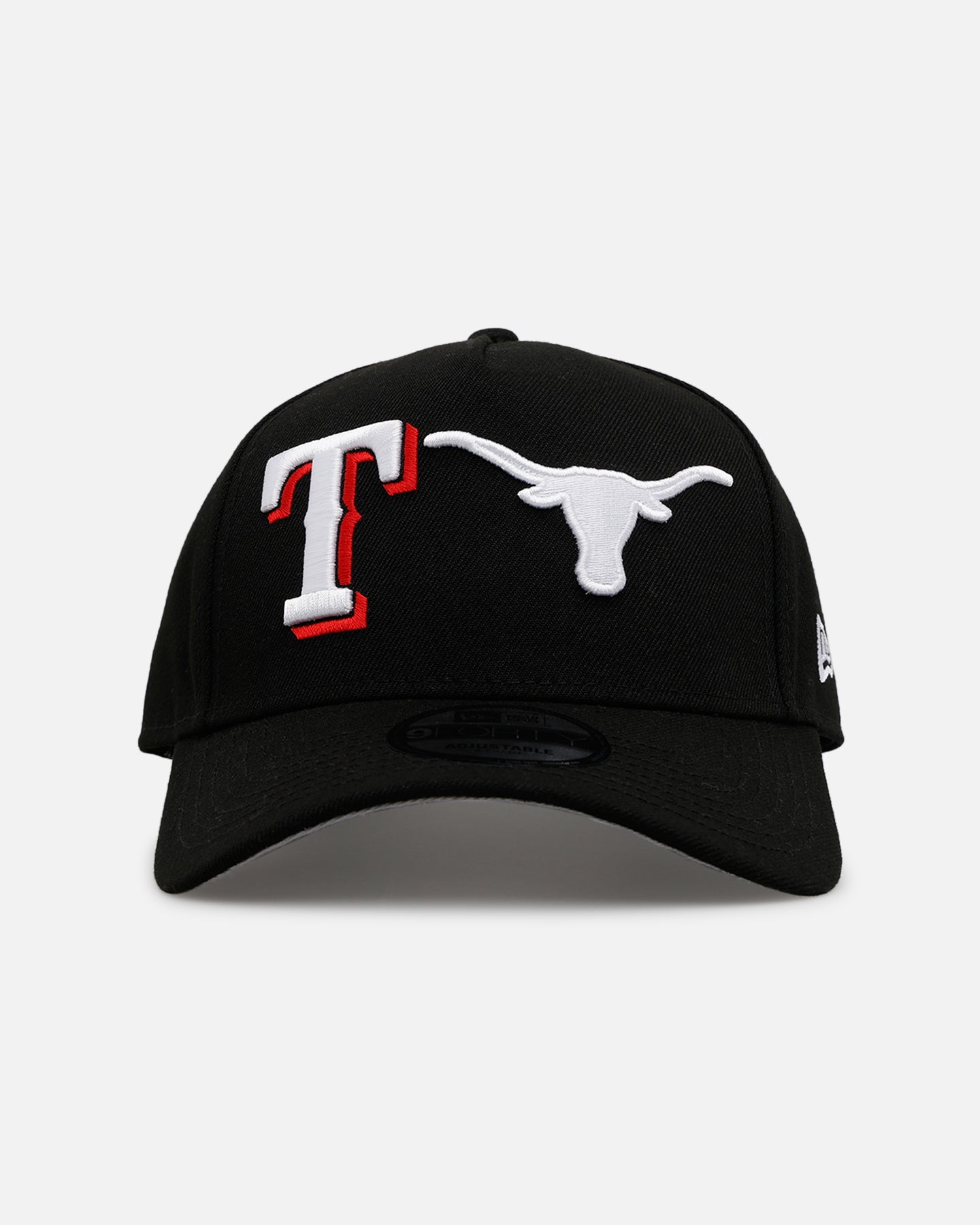 New Era Texas Rangers 'MLB & NCAA Dual Logo' 9FORTY A-Frame Snapback Black、mySite、zt4zffjzw