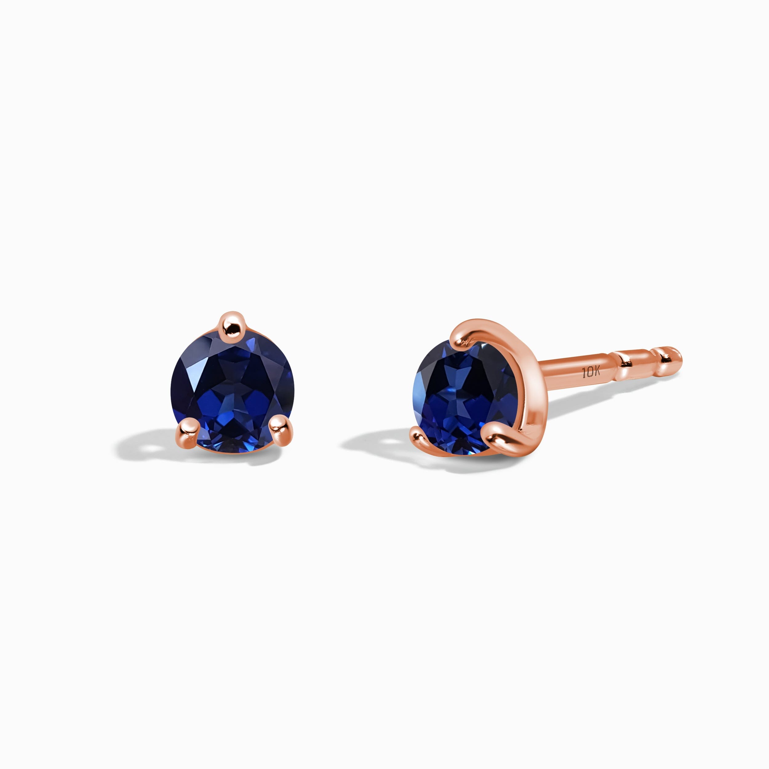 Blue Sapphire Round Studs - September Birthstone、mySite、hinf8tx79
