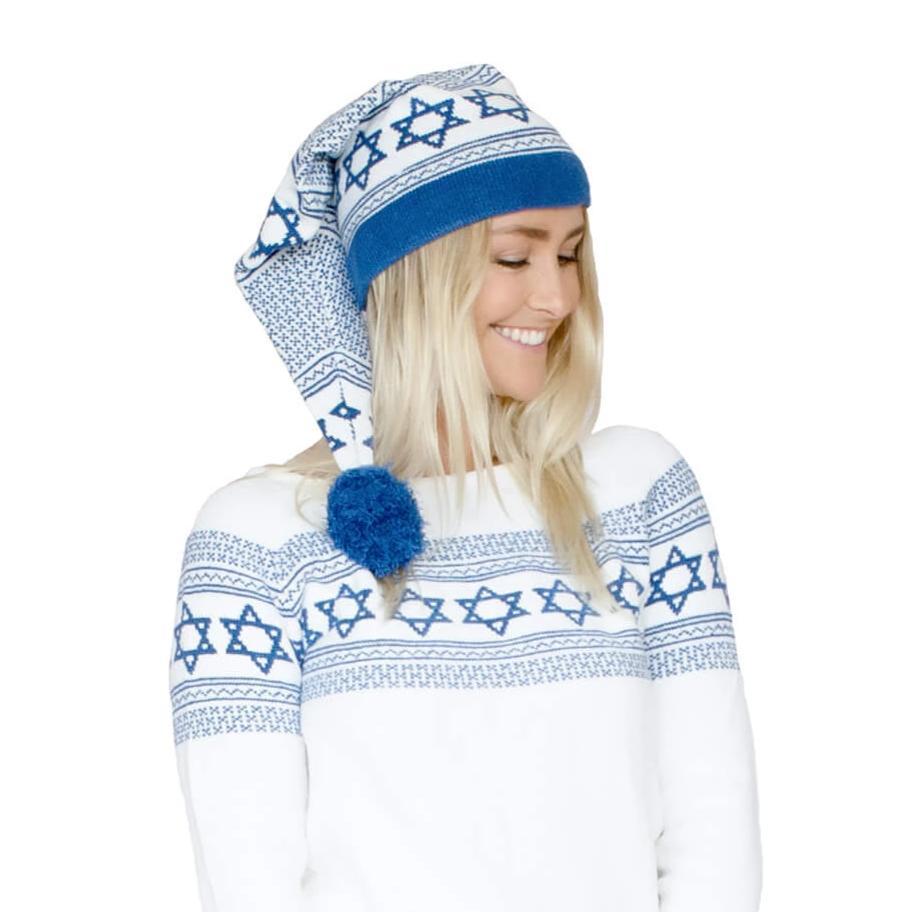 Star of David White and Royal Blue Hat、mySite、topwebapps