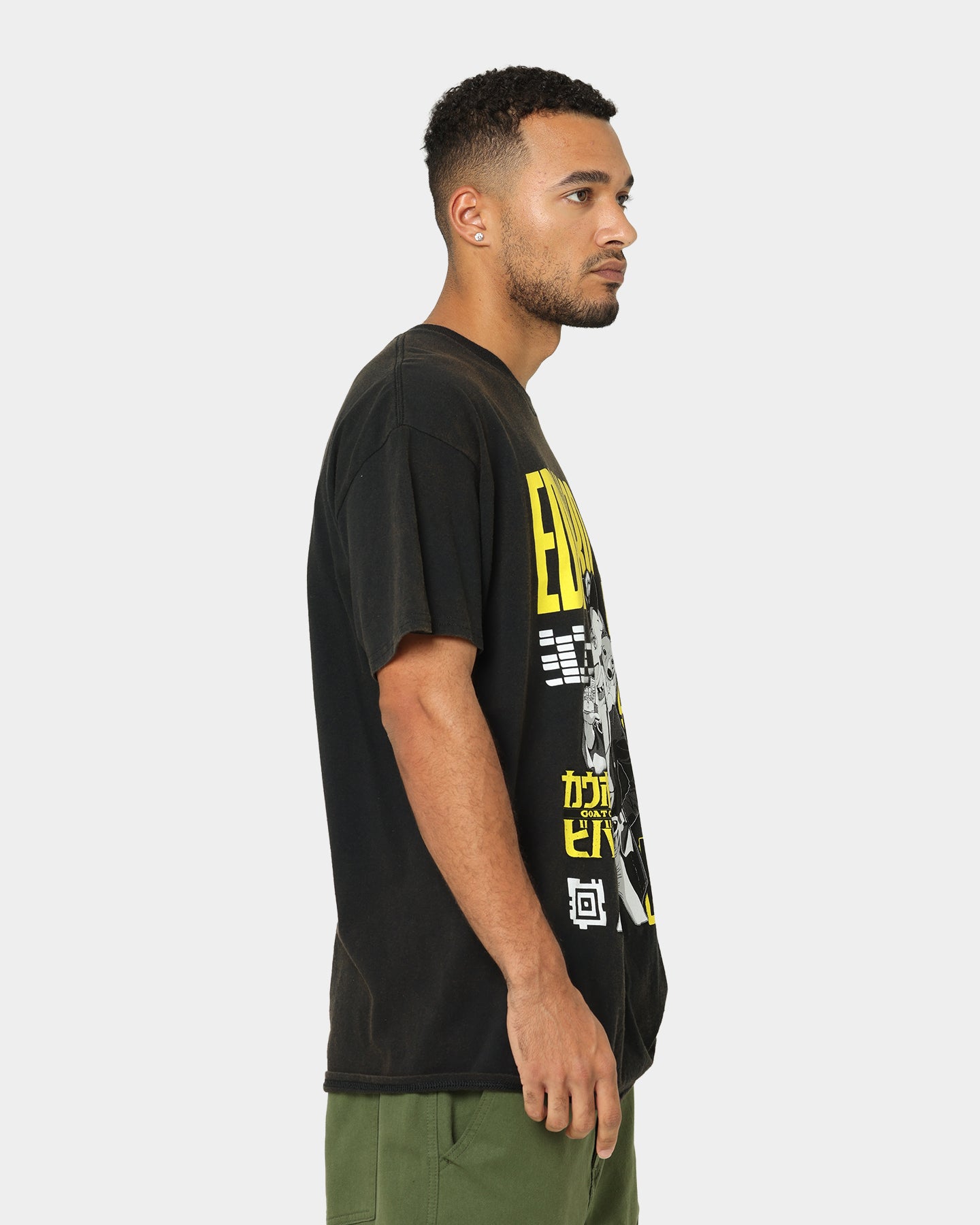 Goat Crew X Cowboy Bebop Edward Vintage T-Shirt Washed Black、mySite、zt4zffjzw