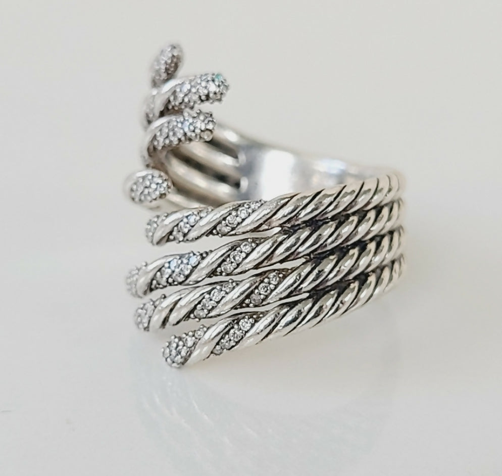 David Yurman Willow Open Four Row Ring 鈥?Diamonds、mySite、hinf8tx79